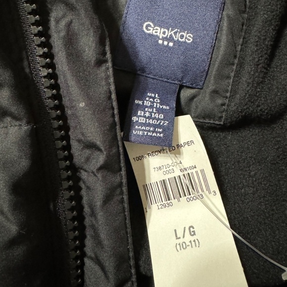 Gap Kids Cold Control Ultra Max Duffle Blacl Tunic Winter Snow Jacket Coat Parka - Picture 6 of 8